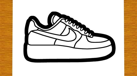 WIE ZEICHNET MAN EINEN NIKE AIRFORCE 1 SCHUH